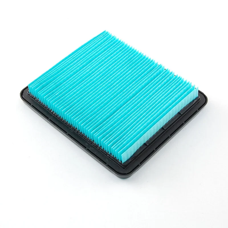 Rectangular blue pleated filter