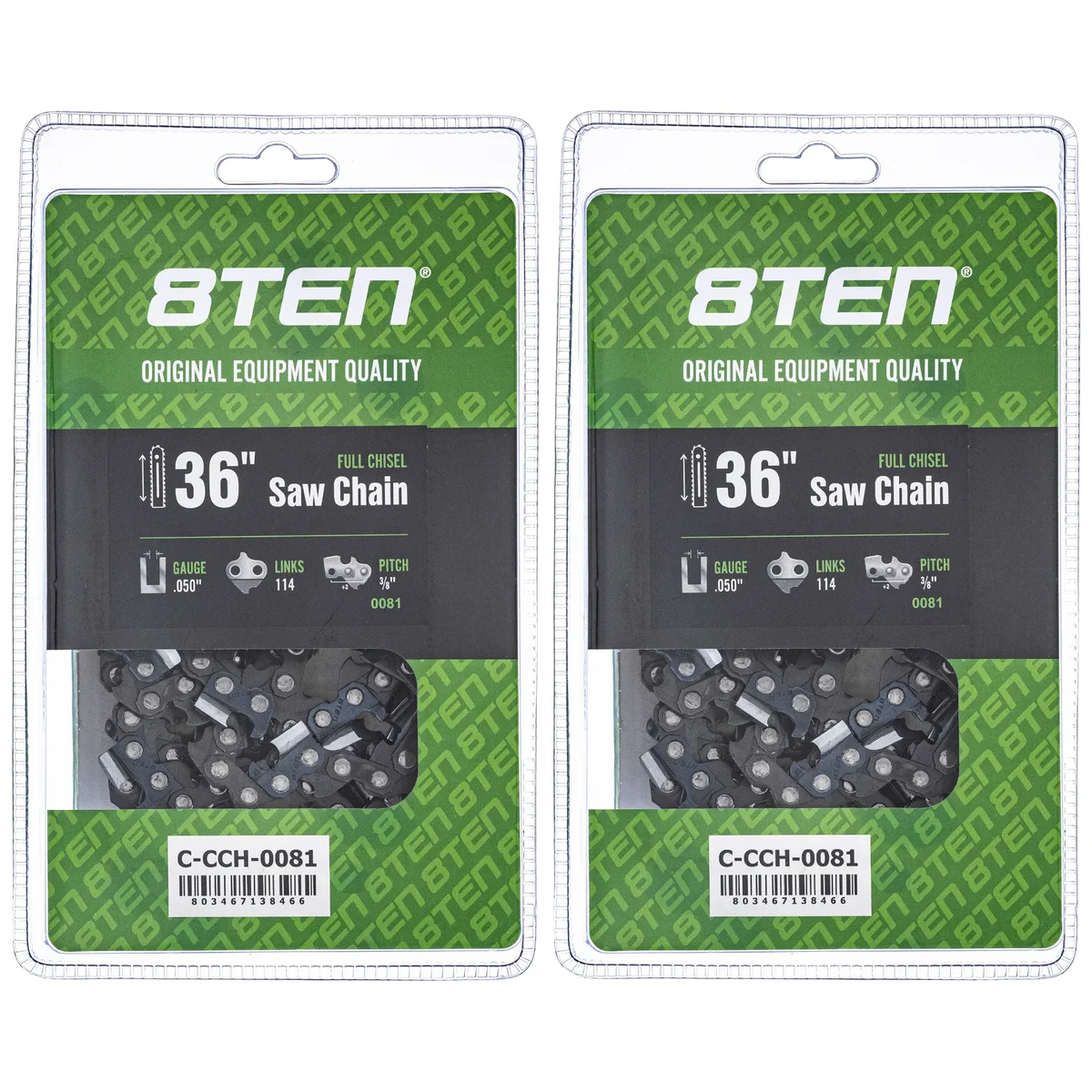 Chainsaw Chain 36 Inch .050 3/8 114DL For Stihl 72LGX114G 72EXJ114G 72EXL114G 72LPX114G 72JPX114G | 2-PACK