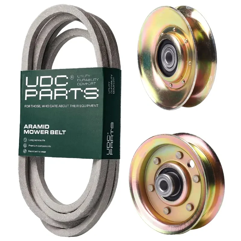 UDC Parts Mower Kit / Belt 539109243 + Pulley 127783 + Pulley 173437 / Fits Husqvarna LTH1542