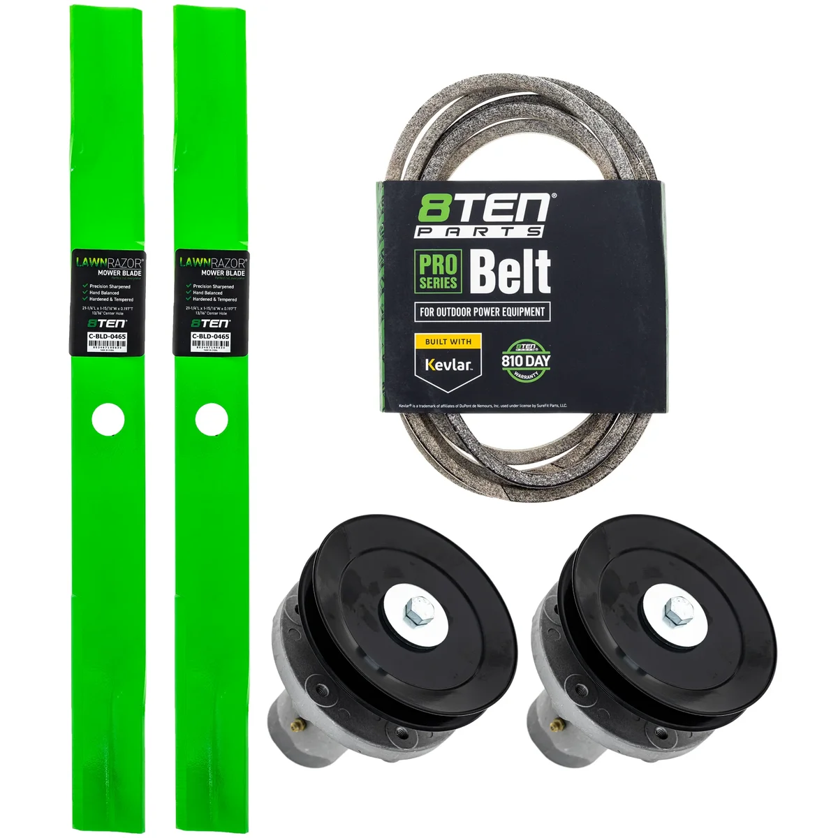 Blade Spindle Belt Kit for Snapper SPX2542 Courier 42-Inch 1758878BMYP