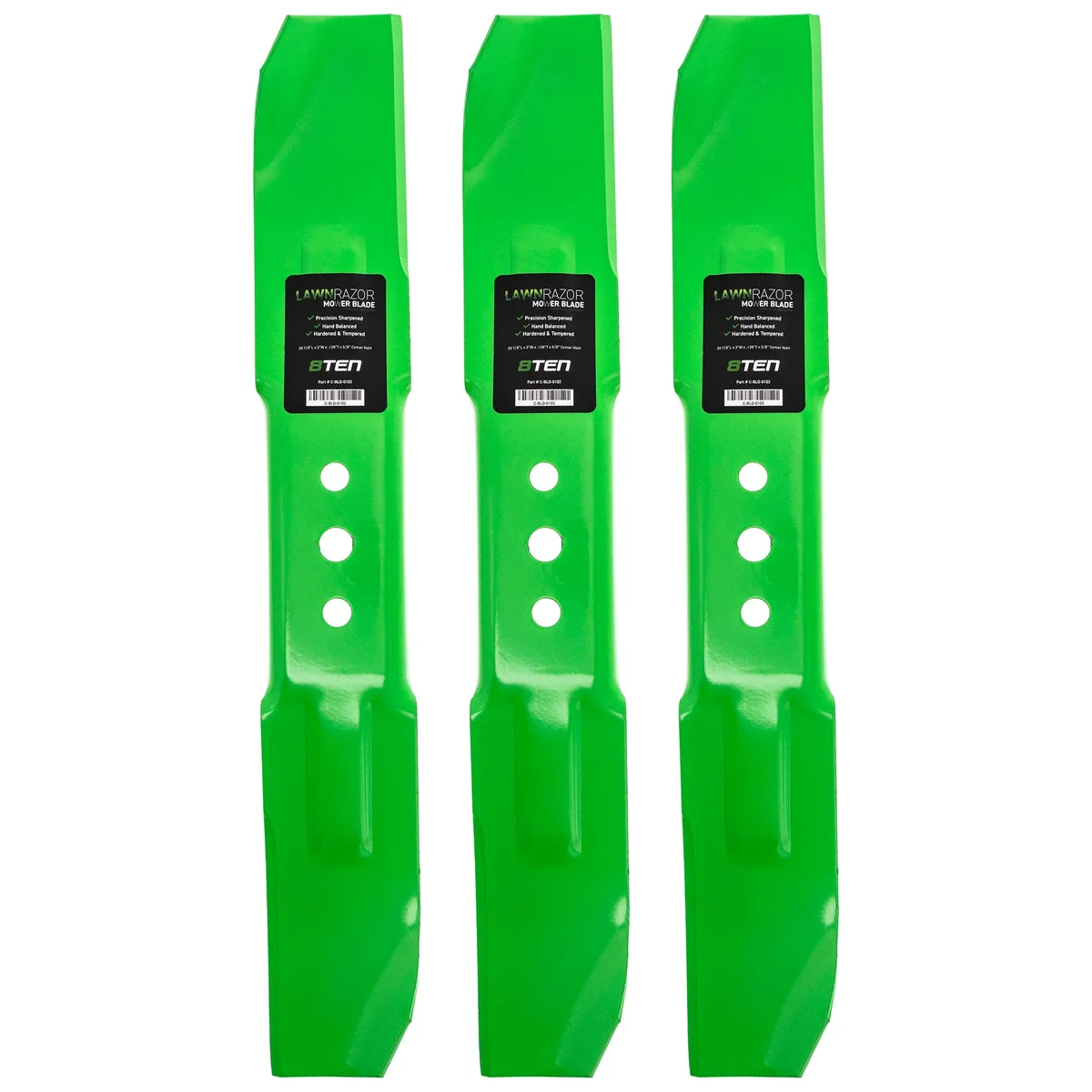 LawnRAZOR High Lift Blade For John Deere Lawn-Boy Toro 612543-03 611240 612543 PT14764 PT7132 684380 | 3-PACK