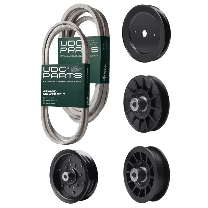 UDC Parts Mower Kit / Belt 130969 + Belt 196103 + Pulley 129861 + Pulley 532194326 + Pulley 532196106 + Pulley 532194327 / Fits Statesman SOGT26H54
