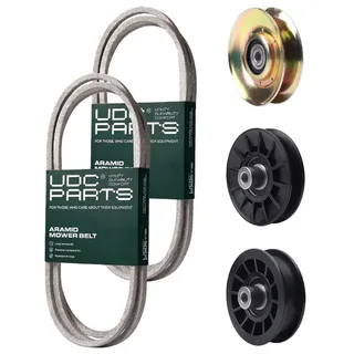 UDC Parts Mower Kit / Belt 130969 + Belt 138255 + Pulley 127783 + Pulley 532194326 + Pulley 532194327 / Fits Husqvarna LTH151