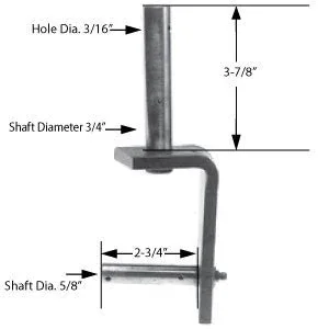 Replaces 6" Caster Yoke for Bobcat, Bunton, John Deere, Kees, Lesco, Snapper | CYS2243