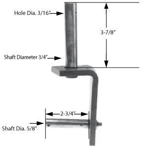 Replaces 6" Caster Yoke for Bobcat, Bunton, John Deere, Kees, Lesco, Snapper | CYS2243