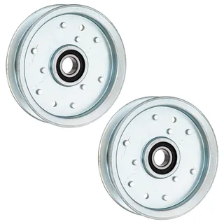 Flat Idler Pulley Set For Cub Cadet Troy-Bilt Columbia 756-05042 | 2-PACK