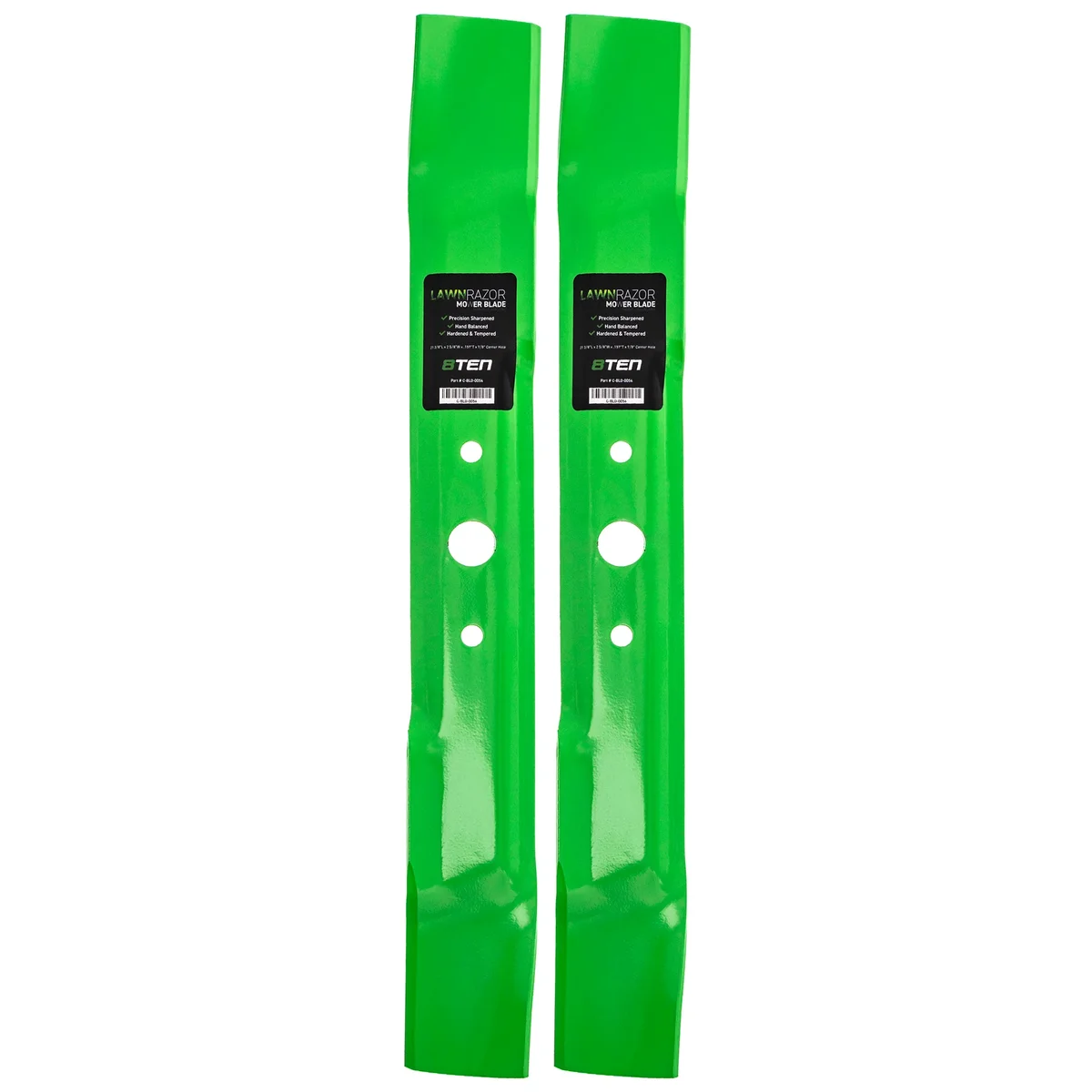 LawnRAZOR High Lift Mower Blade Set For John Deere M148613 M139976 M135881 M159047 M139977 M135882 | 2-PACK