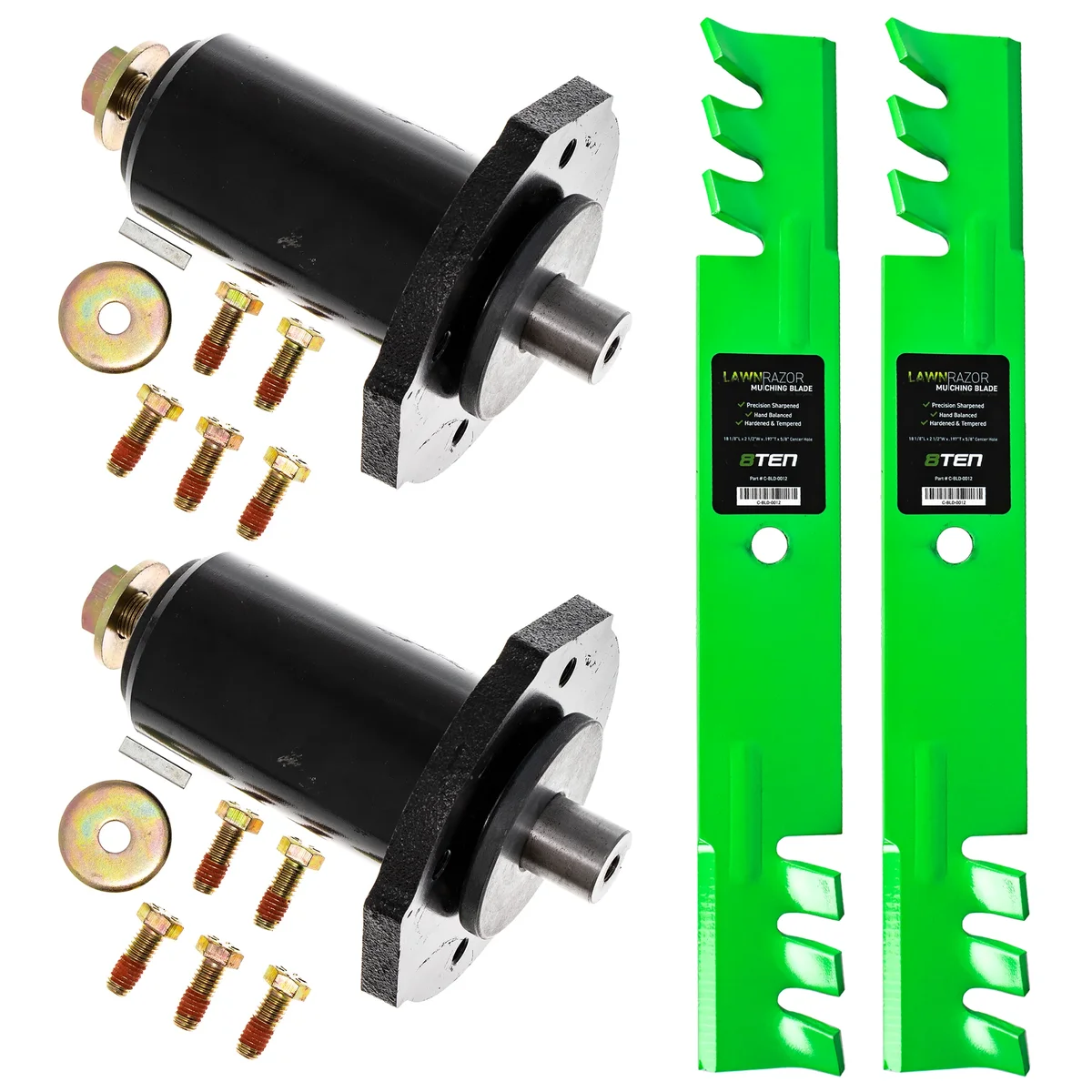 Deck Spindles & Mulching Blades Kit For Gravely Ariens MK1002072