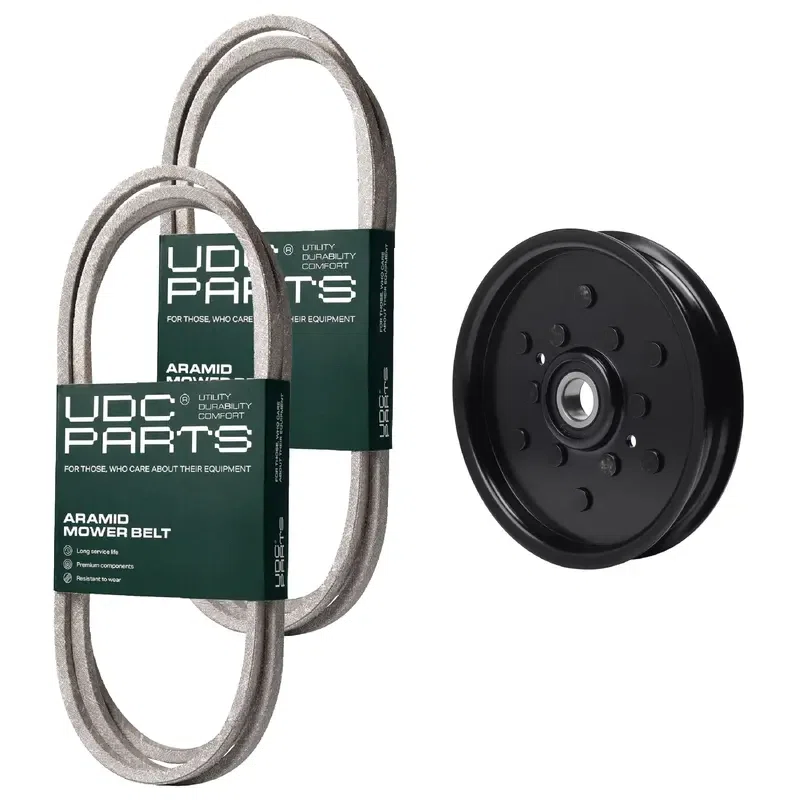 UDC Parts Mower Kit / Belt M144044 + Belt M154958 + Pulley AM106627 / Fits John Deere X300 Select Series X304 Select Series X320 Select Series X324 Select Series X360 Select Series