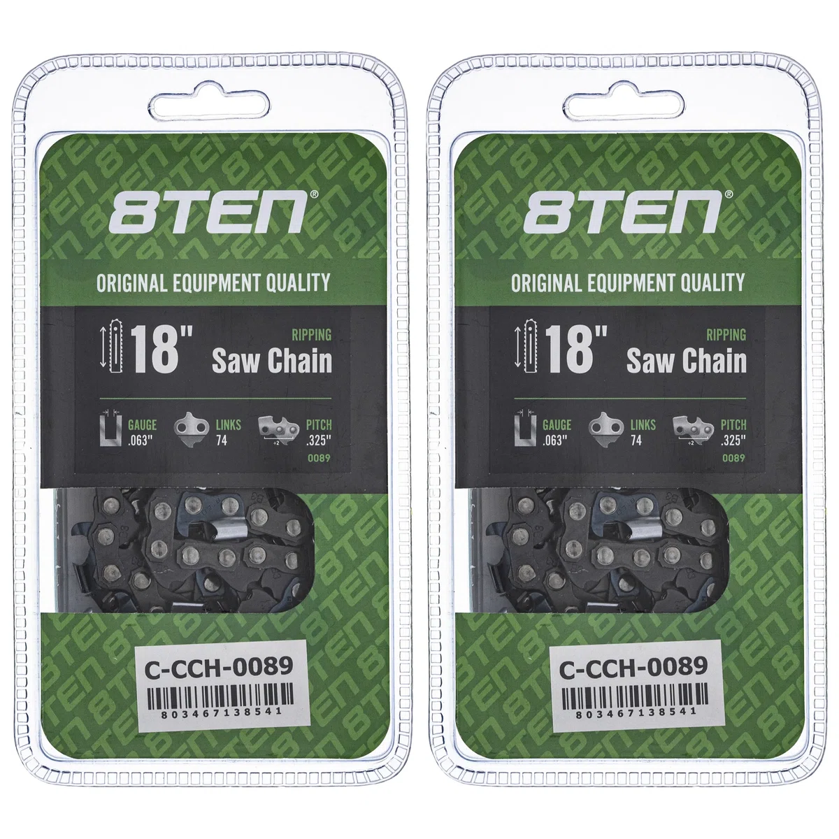 Chainsaw Chain 18 Inch .063 .325 74DL For Stihl Solo Homelite 22BPX074G 22LPX074G 591104274 | 2-PACK