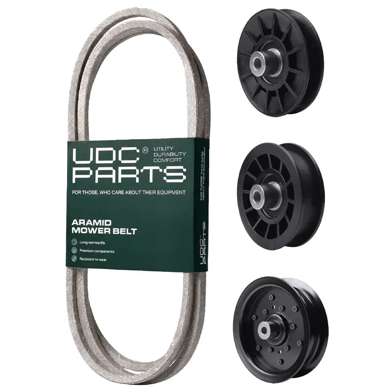 UDC Parts Mower Kit / Belt 194346 + Pulley 532194326 + Pulley 532196106 + Pulley 532194327 / Fits Poulan Pro PB145G42 PB15542LT PB175G42 PB19546LT PB2042YT PP155G42 PP175G42 PP175G46