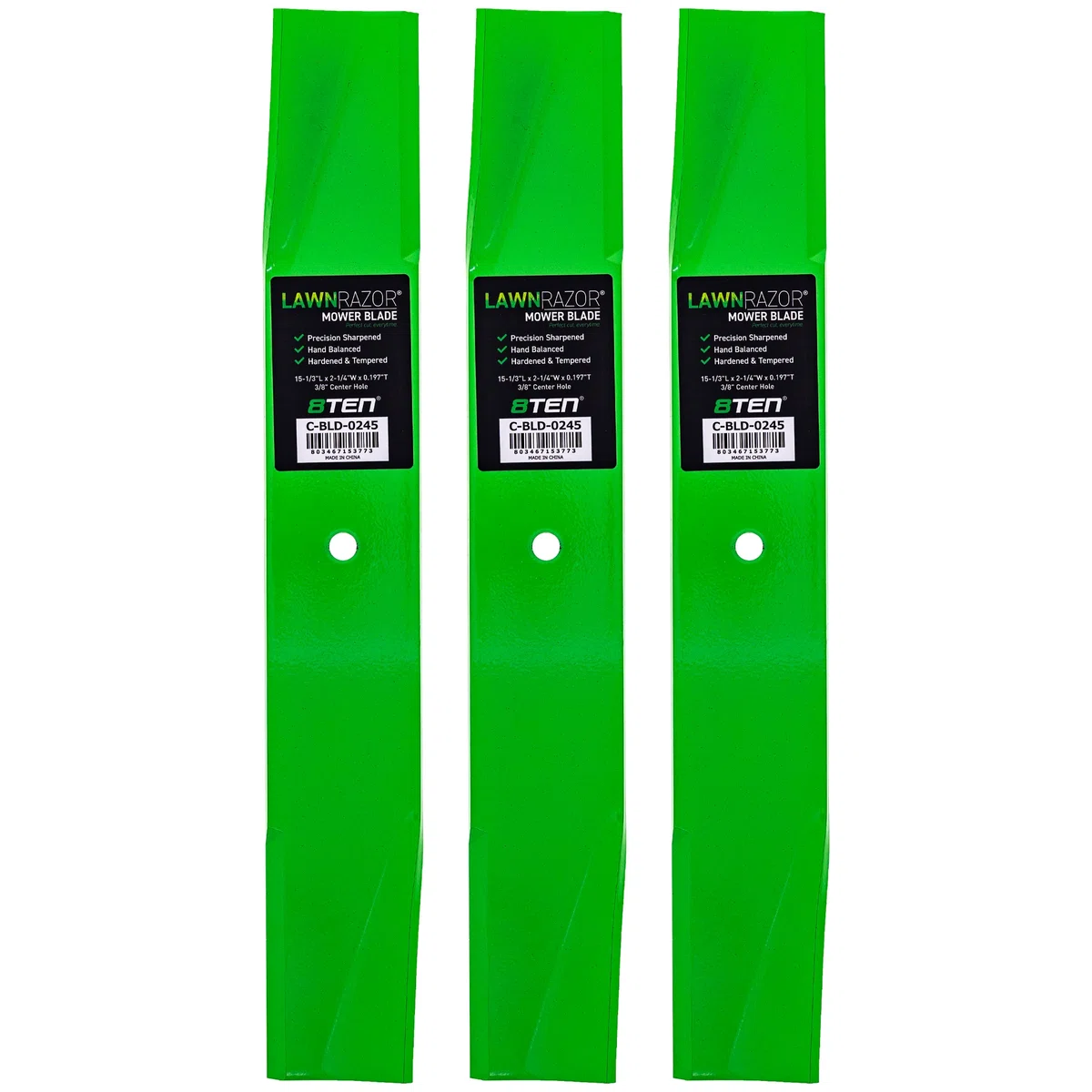LawnRAZOR Medium Lift Blade For Roper AYP Poulan Pro 122265X 106635X 25034 532025034 25034R | 1-PACK