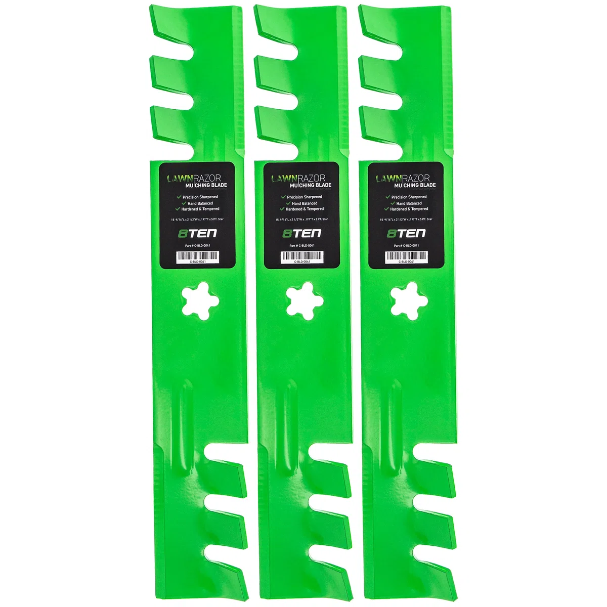 LawnRAZOR Toothed Blade For AYP Poulan Pro Weed Eater 170698 176084 157033 159705 532176084 144767 | 3-PACK