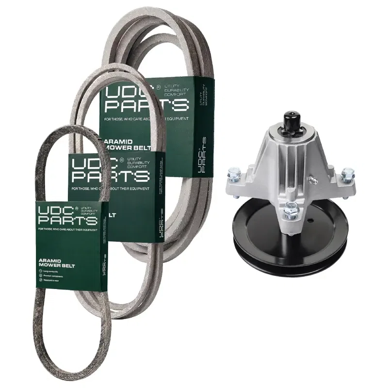 UDC Parts Mower Kit / Belt 754-04033 + Belt 754-04249 + Belt 754-0468 + Spindle 918-06991 / Fits Yard-Man LT-42