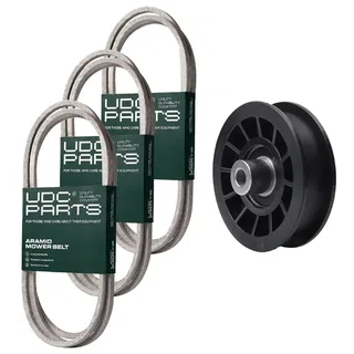UDC Parts Mower Kit / Belt 130969 + Belt 138255 + Belt 140218 + Pulley 532194327 / Fits Husqvarna LTH151