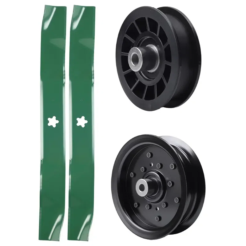 UDC Parts Mower Kit / Pulley 532196106 + Pulley 532194327 + 2 Pack Blades 134149 / Fits Statesman SO20H42YT