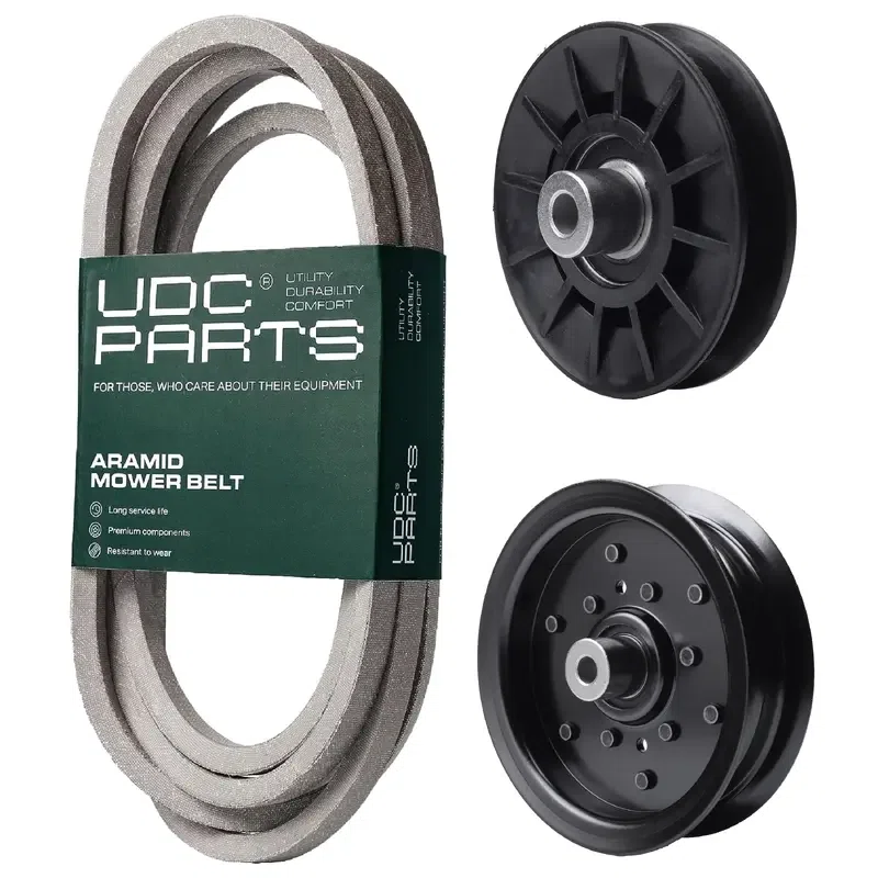 UDC Parts Mower Kit / Belt 196103 + Pulley 532194326 + Pulley 532196106 / Fits Poulan Pro PB22H54BF PB22H54BFX PB22H54YT PB24TH54YT PB26H54YT PBGT22H54 PBGT2654 PBGT26H54 PBGT26H55 PBLGT2654