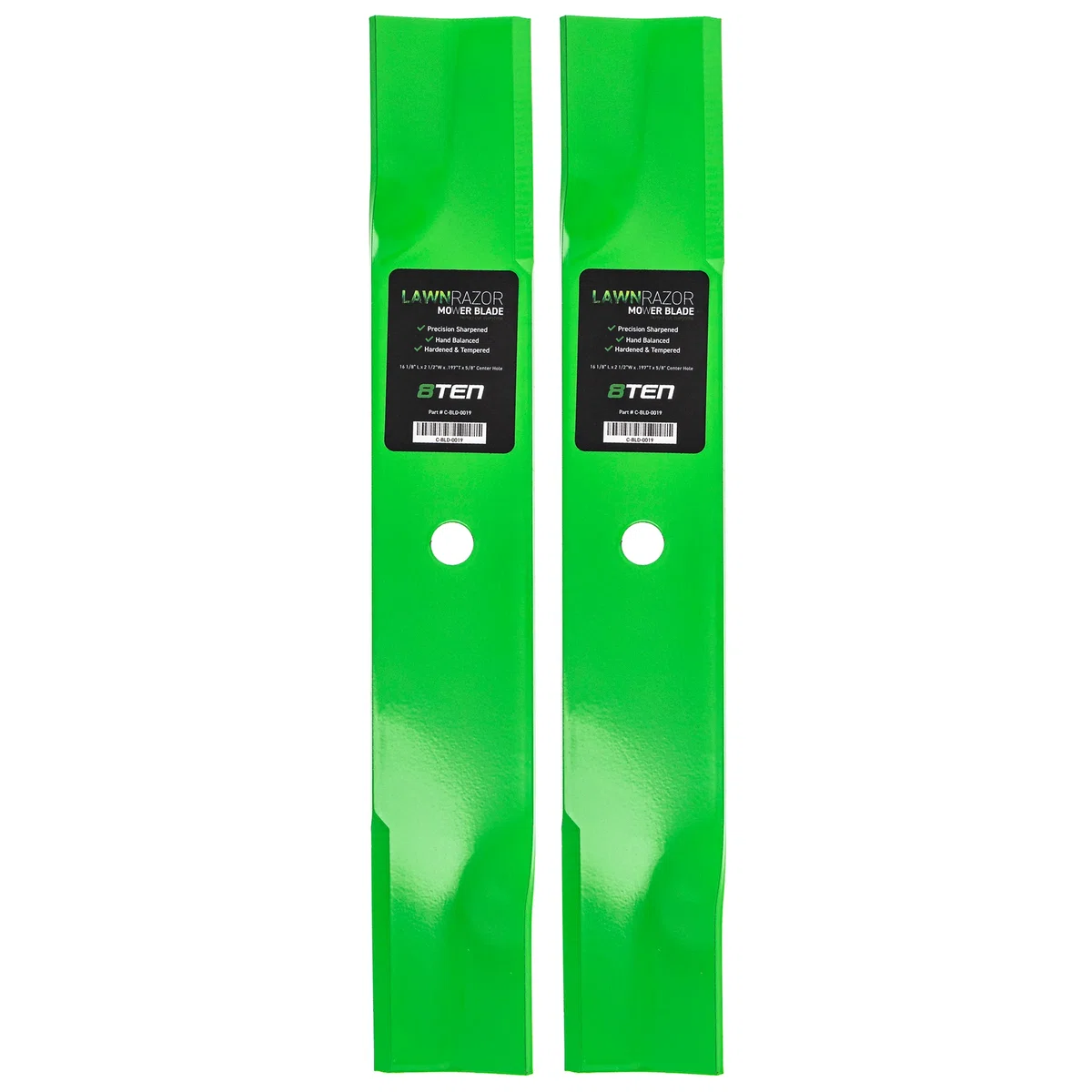 LawnRAZOR High Lift Blade For Gravely Exmark Ariens 1520843 20843 1520843S 04919100 05244100 | 2-PACK