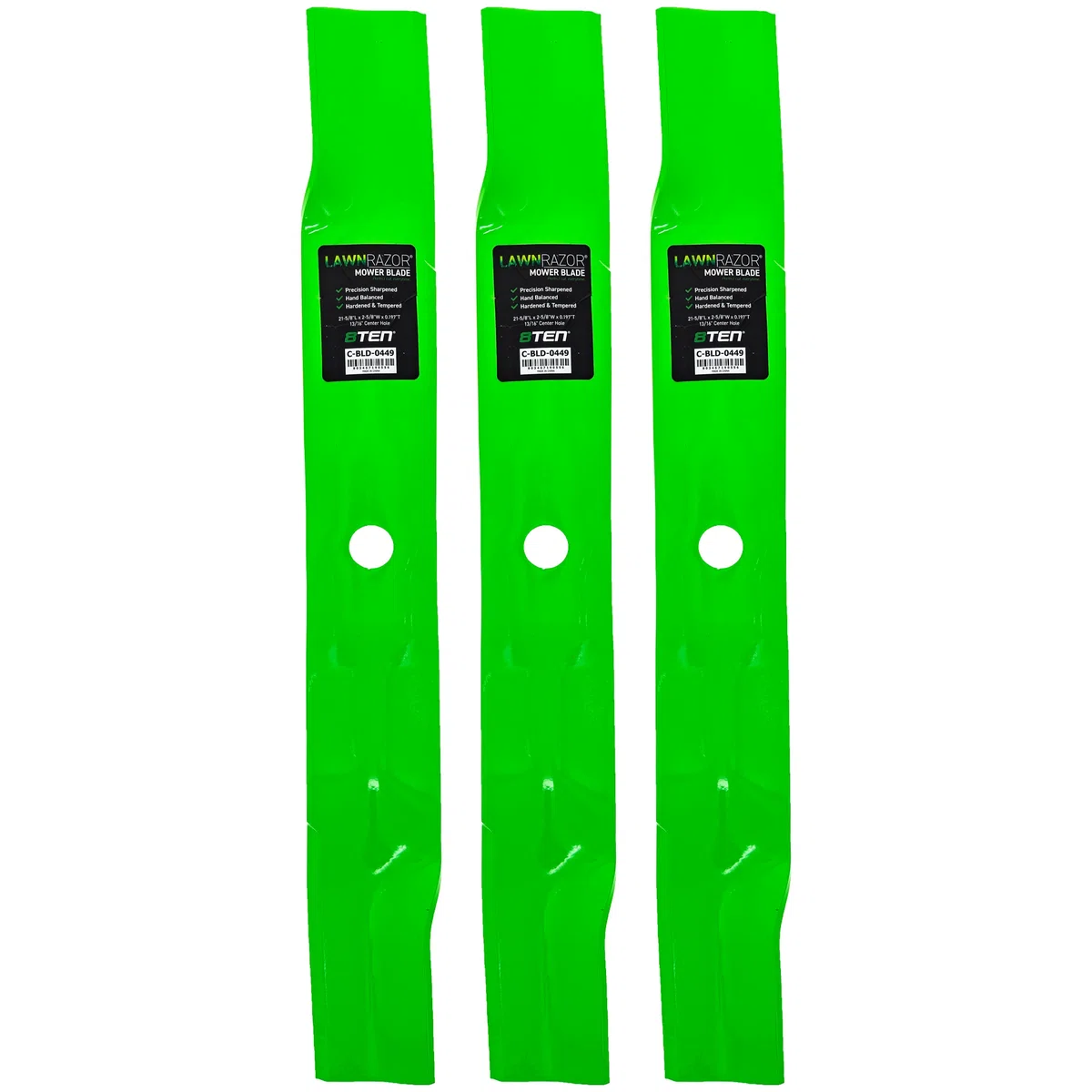 LawnRAZOR Mulching Blade For John Deere M158112 | 3-PACK