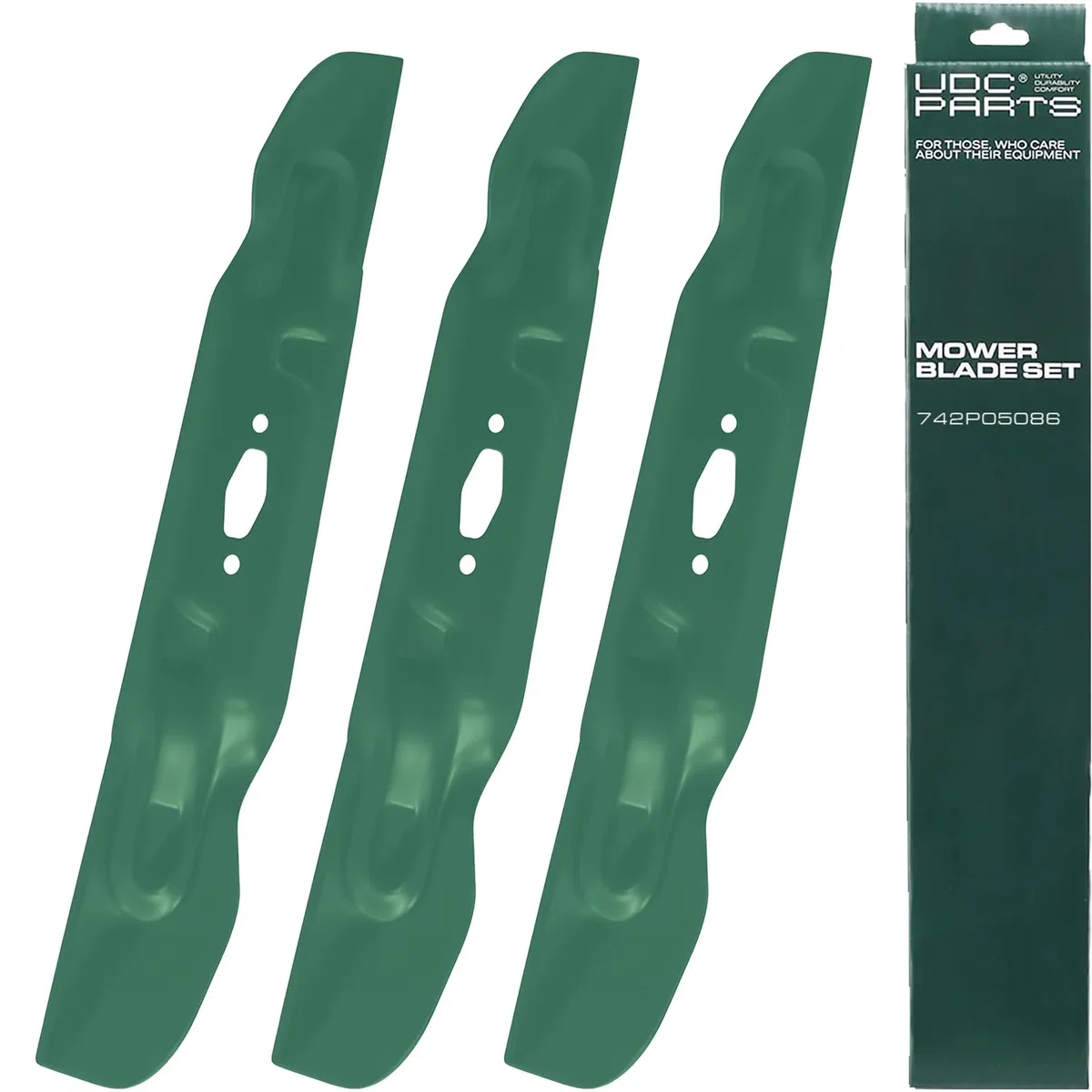 742P05086 Cub Cadet 54 Inch High Lift Blades Replacement, 3 Pack | Diamond (S-pattern), 490-110-C194 490-110-F194 742-05086 490-110-Y194 ZTS2 ZT2 54" ZT1-54 Craftsman CMXGZAM110194 Z5800 T3200