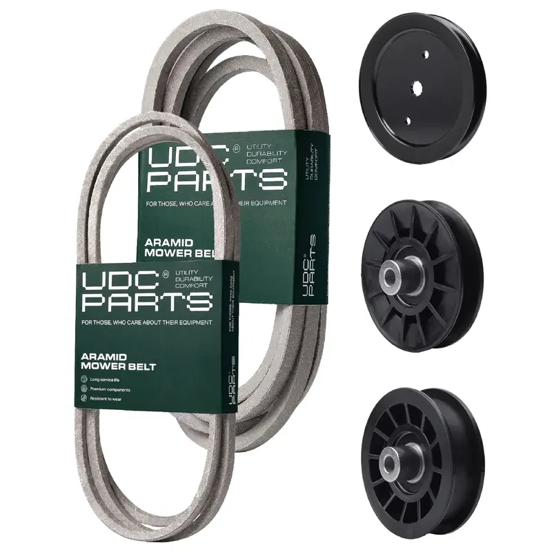 UDC Parts Mower Kit / Belt 130969 + Belt 197242 + Pulley 195945 + Pulley 532194326 + Pulley 532194327 / Fits Jonsered LT2320A2