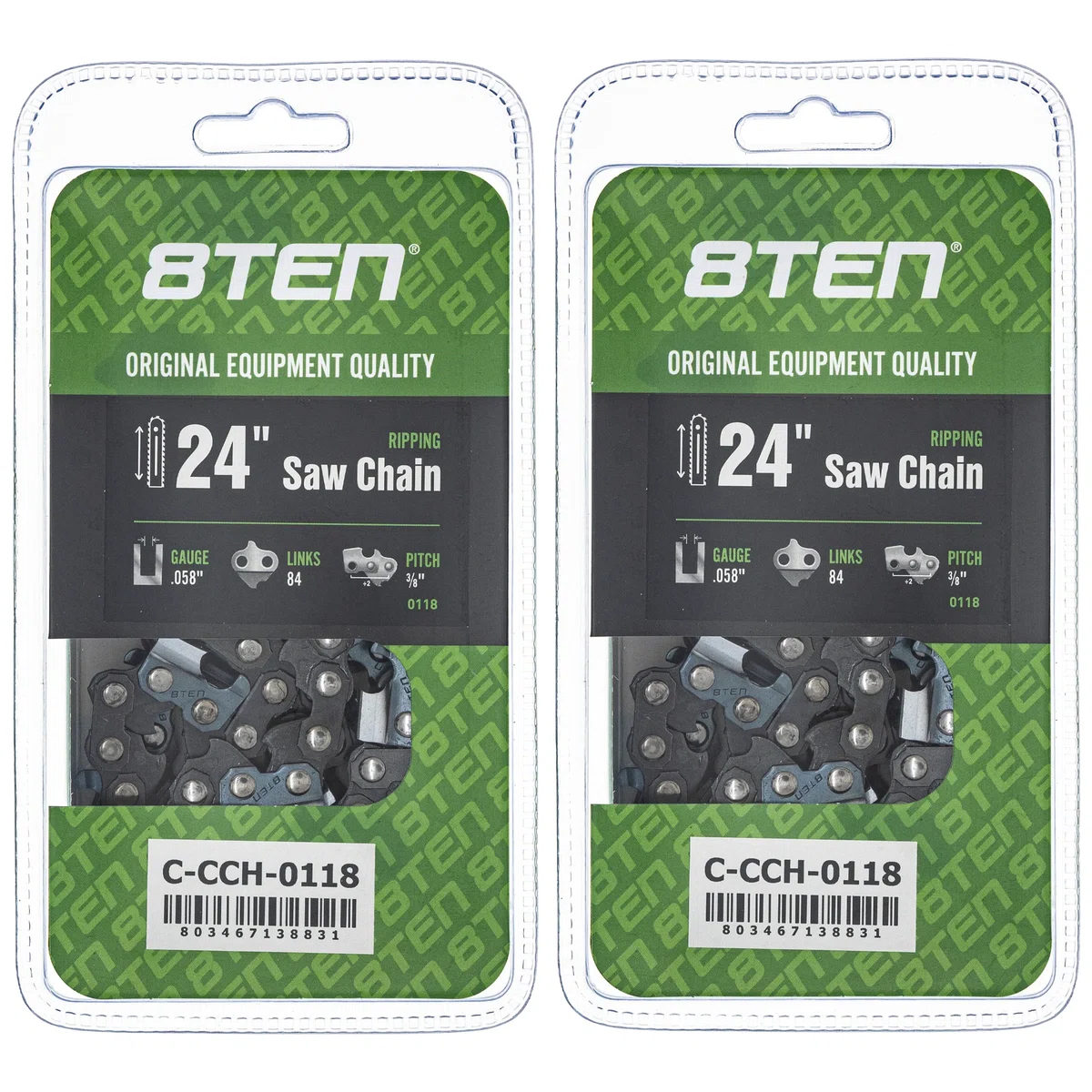 Chainsaw Chain 24 Inch .058 3/8 84DL For Dolmar Makita Husqvarna 501842884 73JGX084G 581626984 | 2-PACK