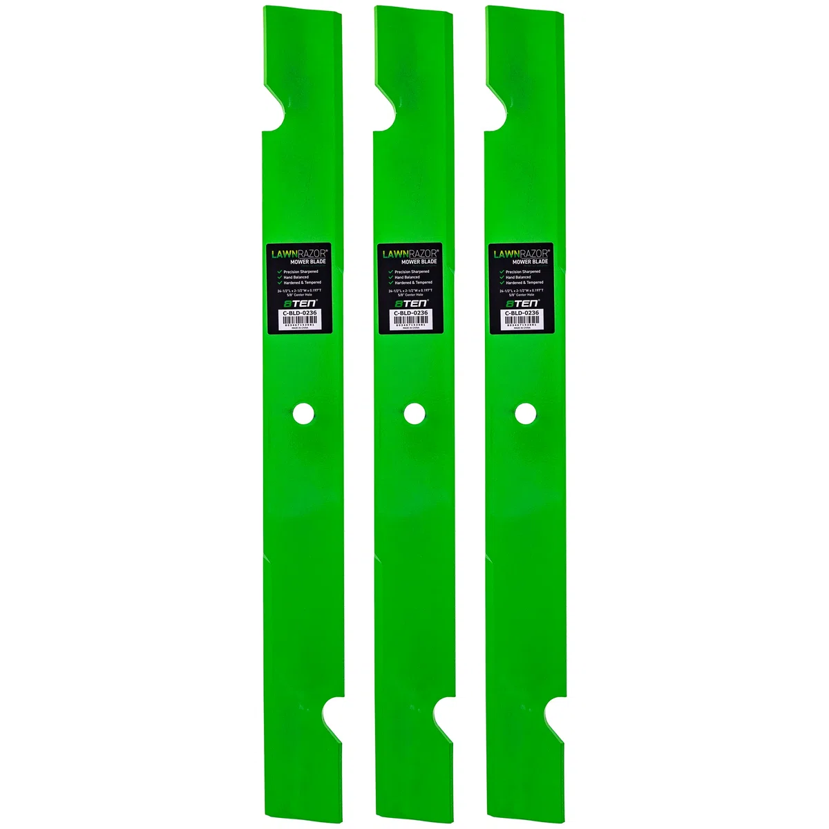 LawnRAZOR Notched High Lift Blade For Scag 481709 482465 48112 | 3-PACK
