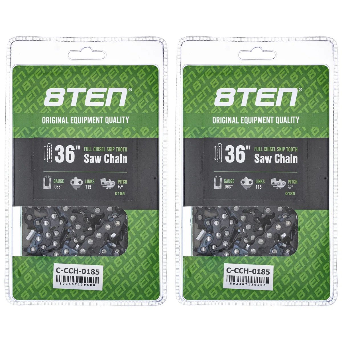 Chainsaw Chain 36 Inch .063 3/8 115DL For Dolmar Makita 75EXJ115G 75EXL115G H50S115 36RSF115 | 2-PACK
