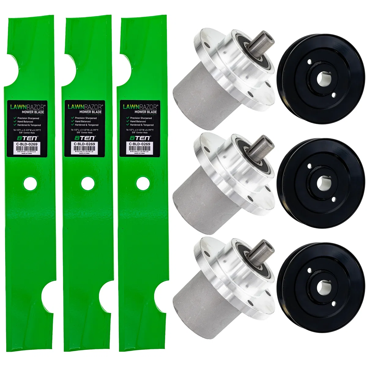 Blade Spindle Kit for Bad Boy MZ Magnum 48-Inch 038-4826-00 037-2000-00