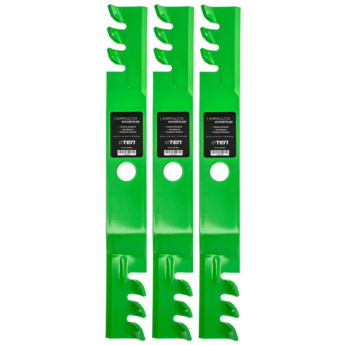 LawnRAZOR Toothed Blade For Kubota 76539-34330 K5651-34340 70000-00602 70000-25001 | 3-PACK