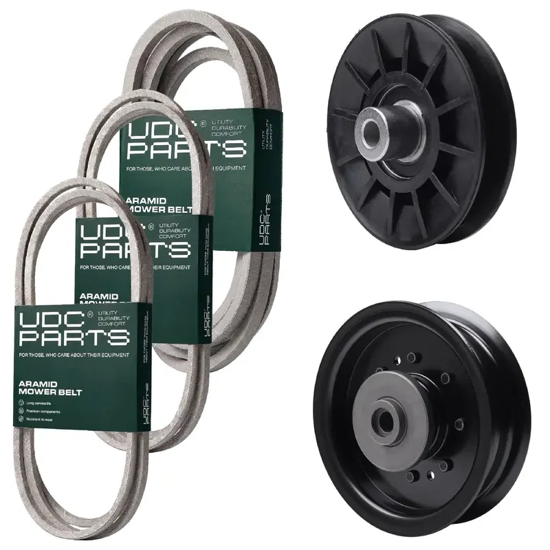 UDC Parts Mower Kit / Belt 138255 + Belt 194346 + Belt 539117245 + Pulley 532194326 + Pulley 532196104 / Fits Husqvarna LT1597