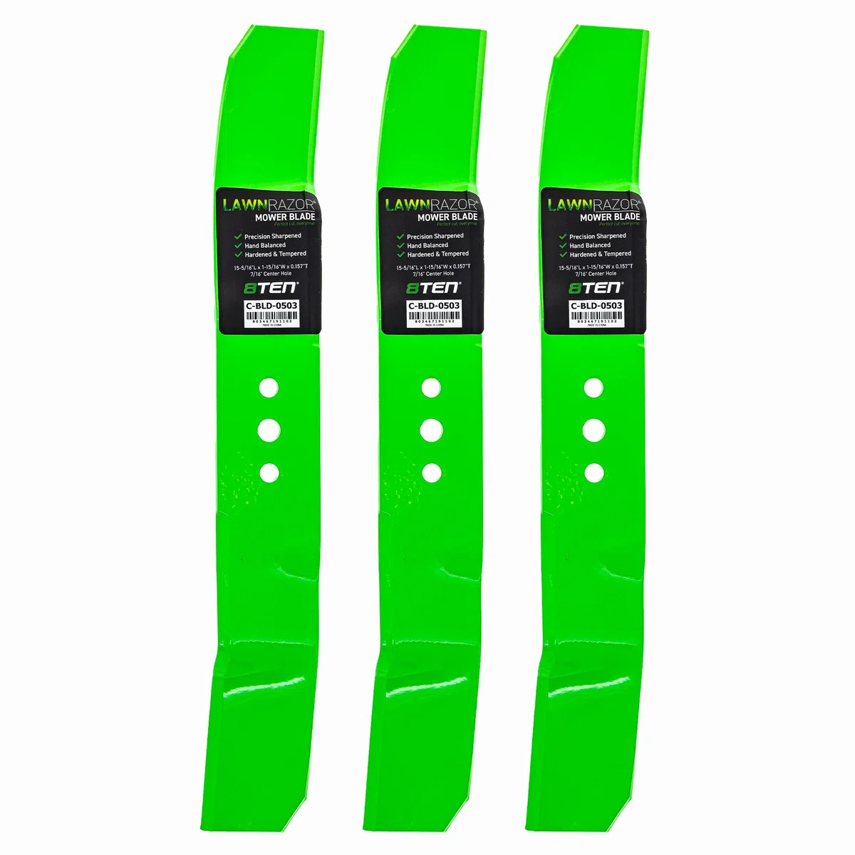 LawnRAZOR Mulching Blade For Husqvarna Jonsered 544103001 504188210 504188201 | 3-PACK