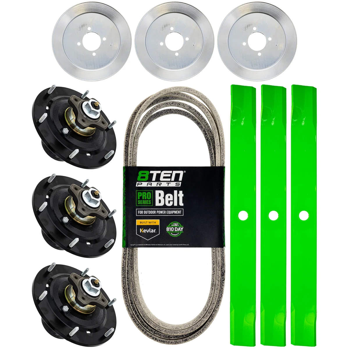 Blade Spindle Belt Kit for John Deere Z970R 72-Inch EPC201693 AUC12478