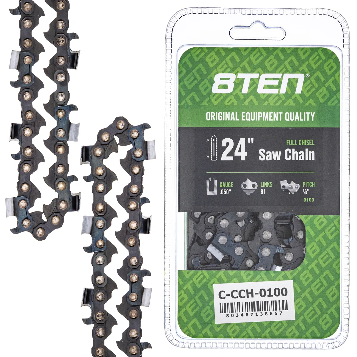 Chainsaw Chain 24 Inch .050 3/8 81DL For Homelite Echo Tanaka 72LPX081G 72LGX081G 72LPX81CQ