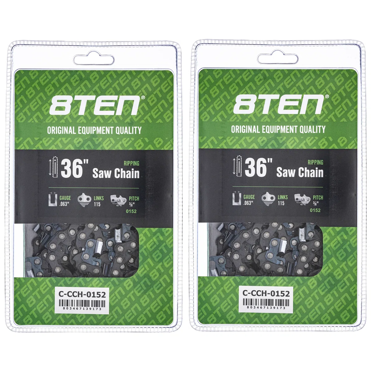 Chainsaw Chain 36 Inch .063 3/8 115DL For Dolmar Solo Makita 75EXJ115G 75EXL115G H50S115 36RSF115 | 2-PACK