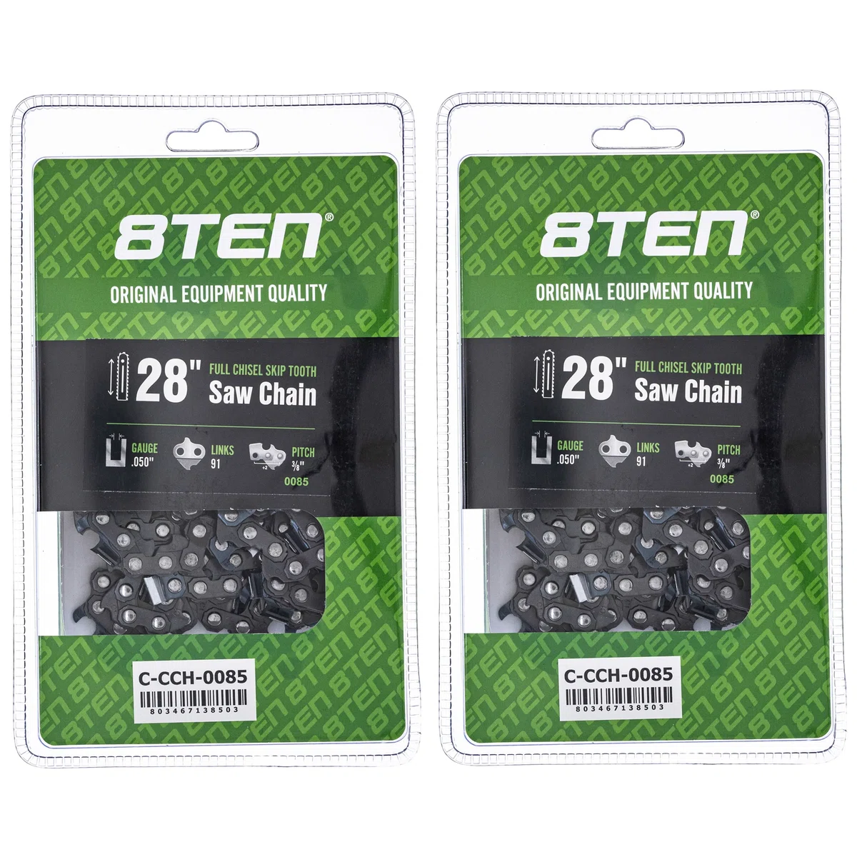 Chainsaw Chain 28 Inch .050 3/8 91DL For Stihl 72EXJ091G 72EXL091G 33RS91E H4791 | 2-PACK