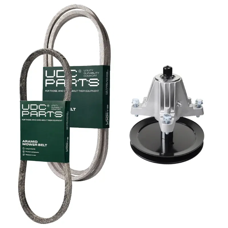 UDC Parts Mower Kit / Belt 754-0467 + Belt 754-0468 + Spindle 618-06989 / Fits Troy-Bilt Horse