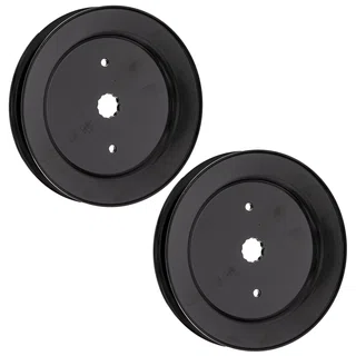 Deck Spindle Pulley Set For AYP Husqvarna Poulan Pro 153535 173436 532129861 129861 532173436 | 2-PACK