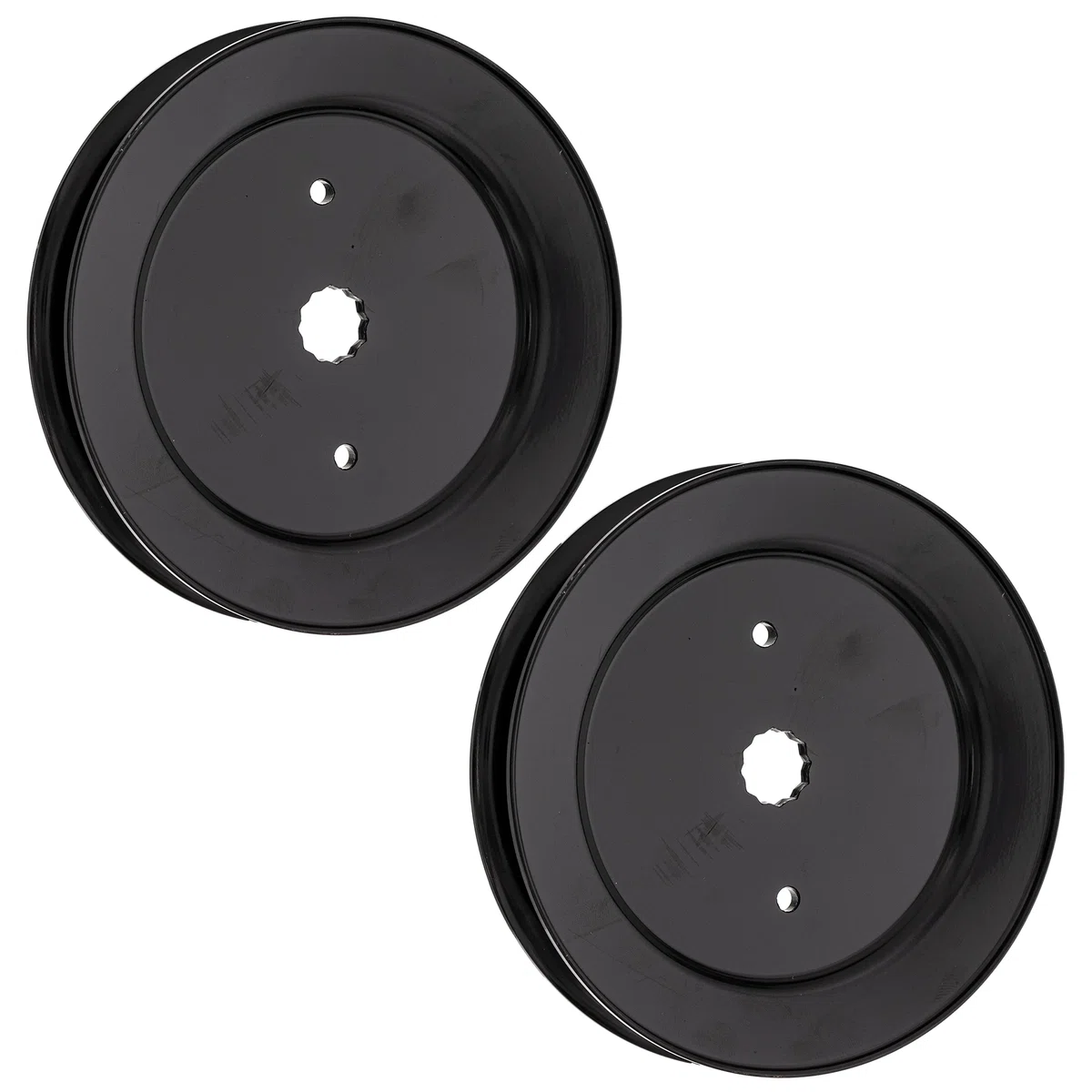 Deck Spindle Pulley Set For AYP Husqvarna Poulan Pro 153535 173436 532129861 129861 532173436 | 2-PACK