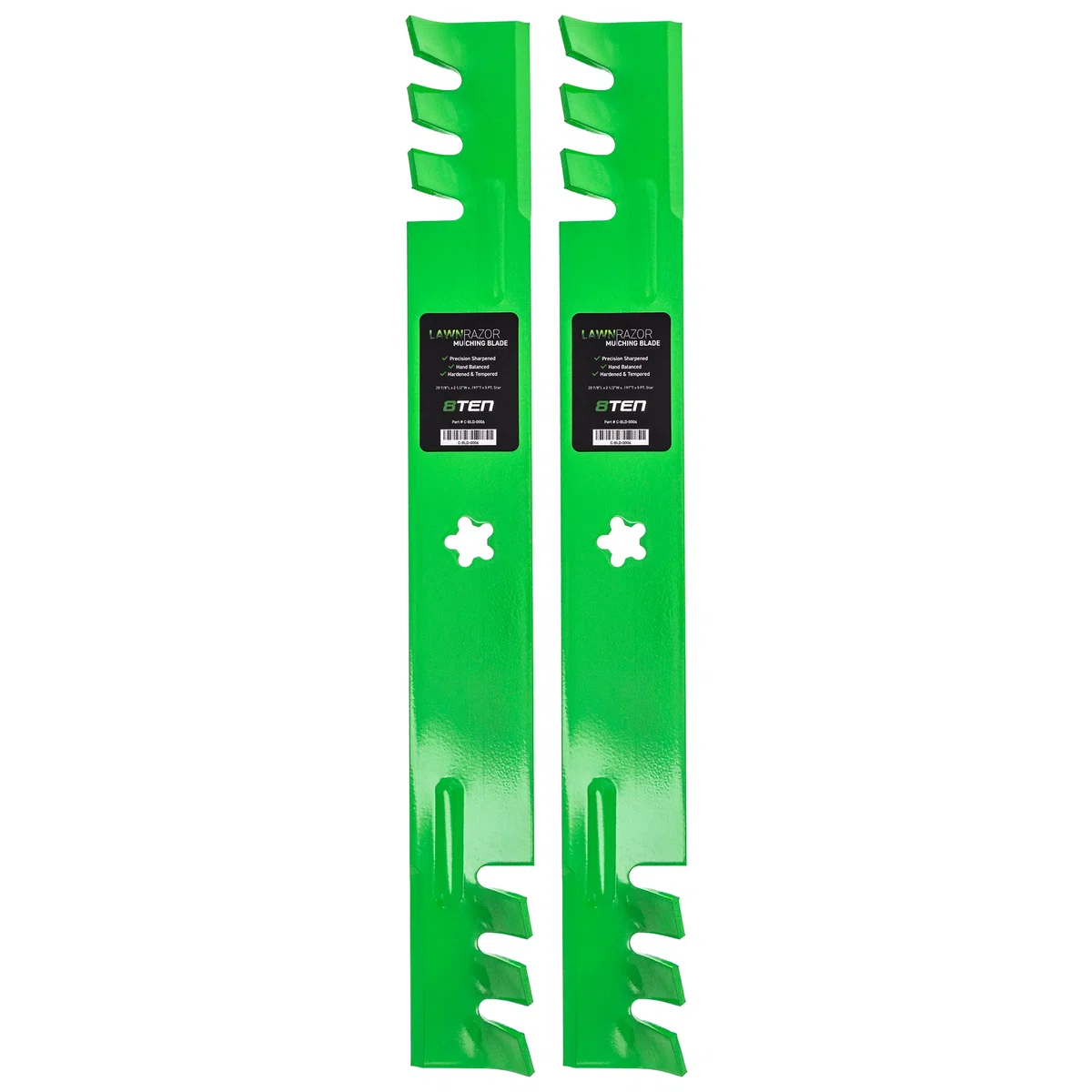 LawnRAZOR Toothed Mower Blade For AYP Poulan Pro Husqvarna 134149 138971 127843 138498 532138971 | 2-PACK