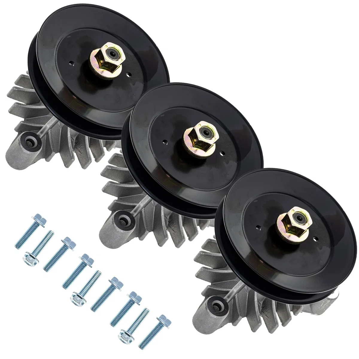 Deck Spindle Set For AYP Wizard Craftsman | 3-PACK