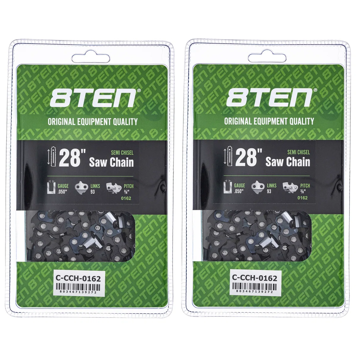 Chainsaw Chain 28 Inch .050 3/8 93DL For Homelite Echo 585550093 72EXJ093G 72EXL093G 72LPX093G | 2-PACK