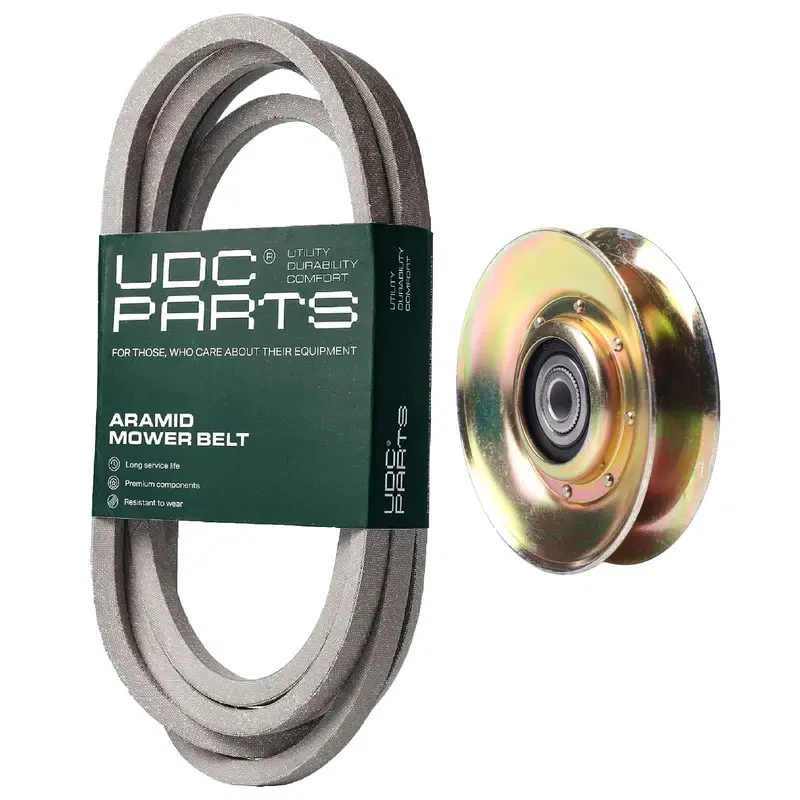 UDC Parts Mower Kit / Belt 197242 + Pulley 127783 / Fits Husqvarna YTH1848 XP