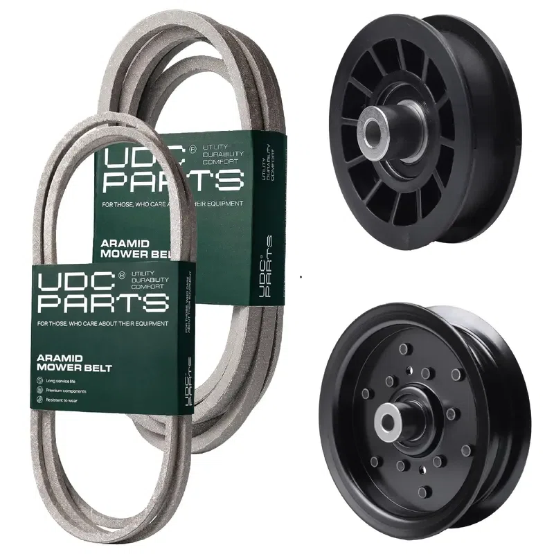 UDC Parts Mower Kit / Belt 130969 + Belt 197242 + Pulley 532196106 + Pulley 532194327 / Fits Statesman SOGT22H48