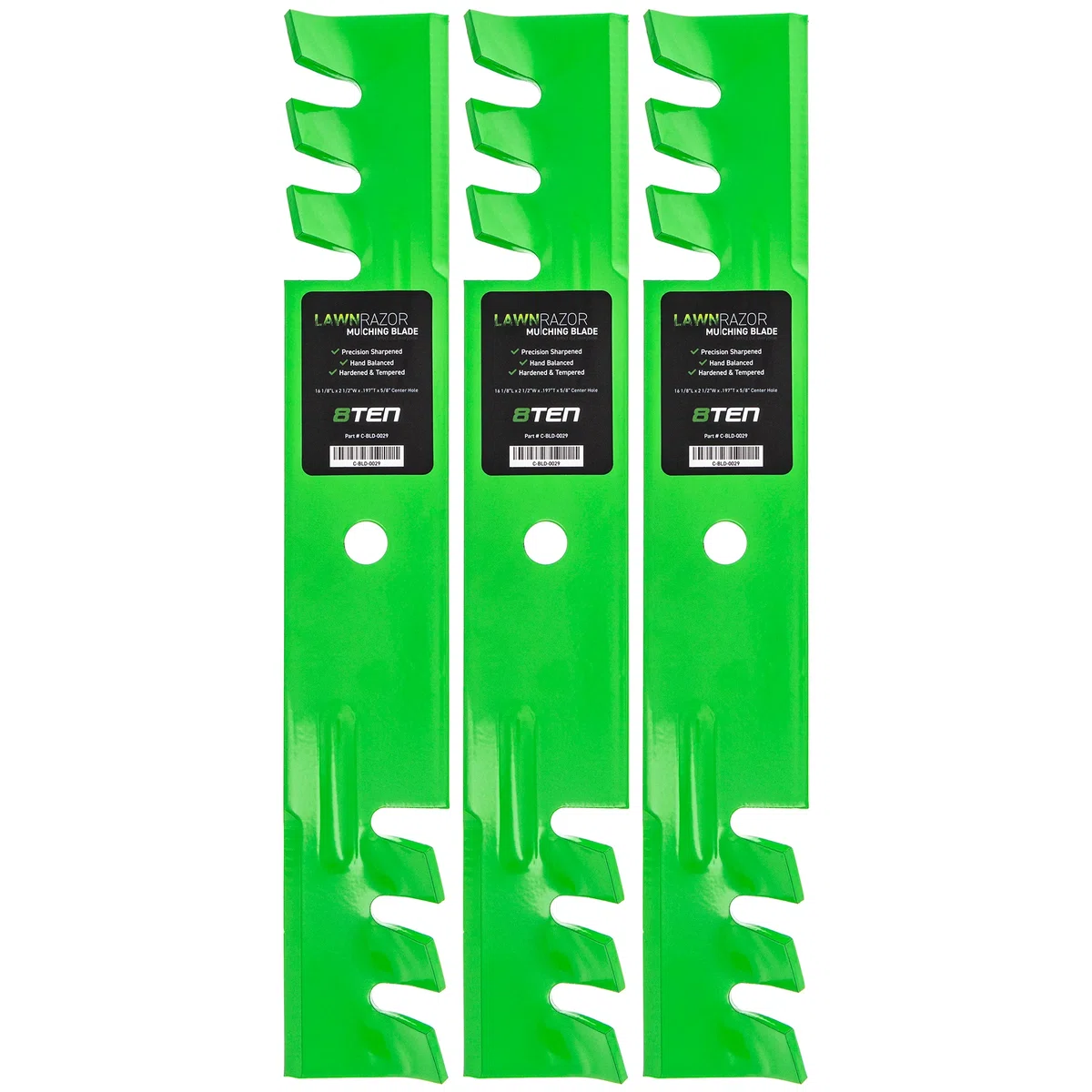 LawnRAZOR Toothed Blade For Gravely Exmark Ariens 038-5350-00 112111-01 32061A 04919100 05244100 | 3-PACK