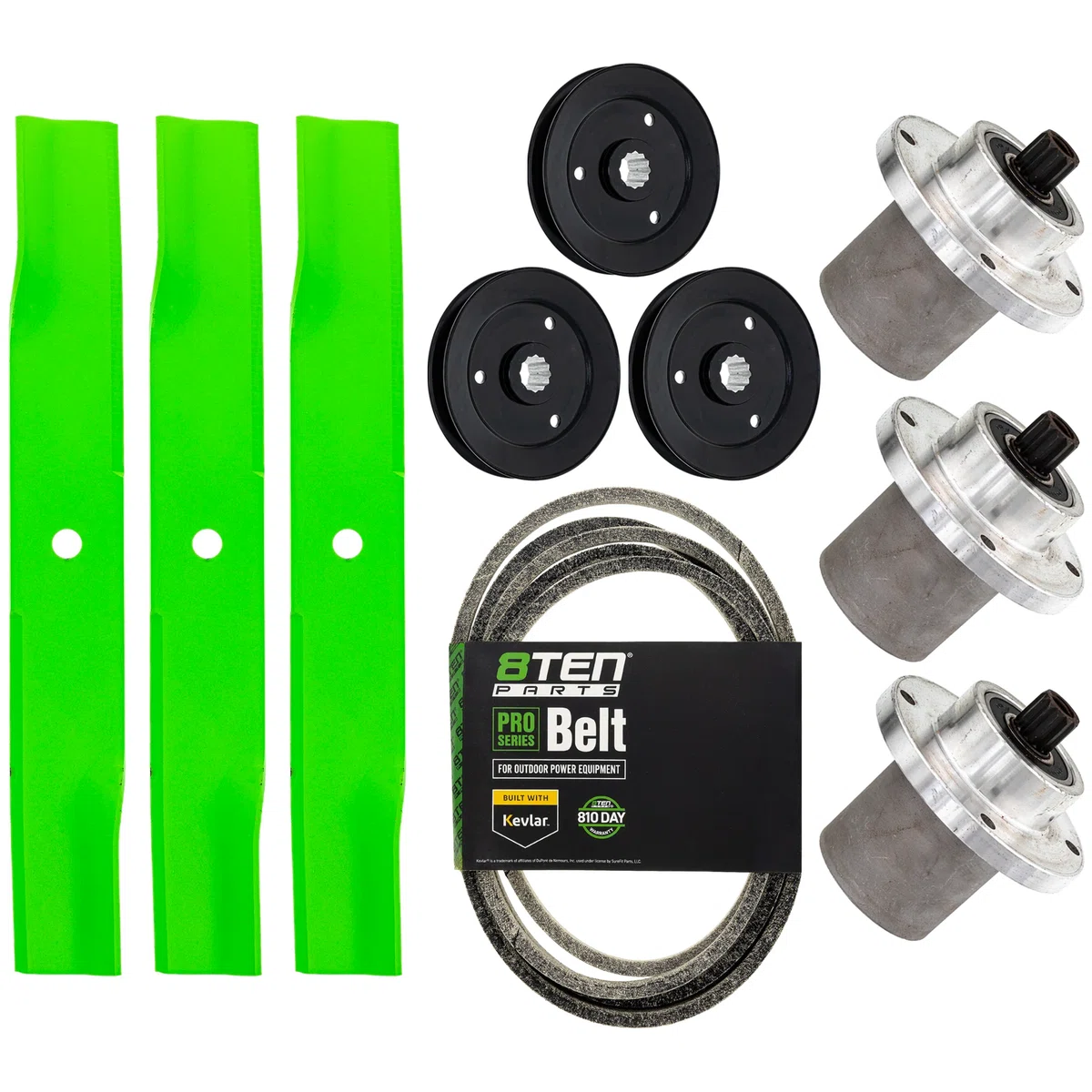 Blade Spindle Belt Kit for Hustler Z4 54-Inch 797696 783506 786889 602077