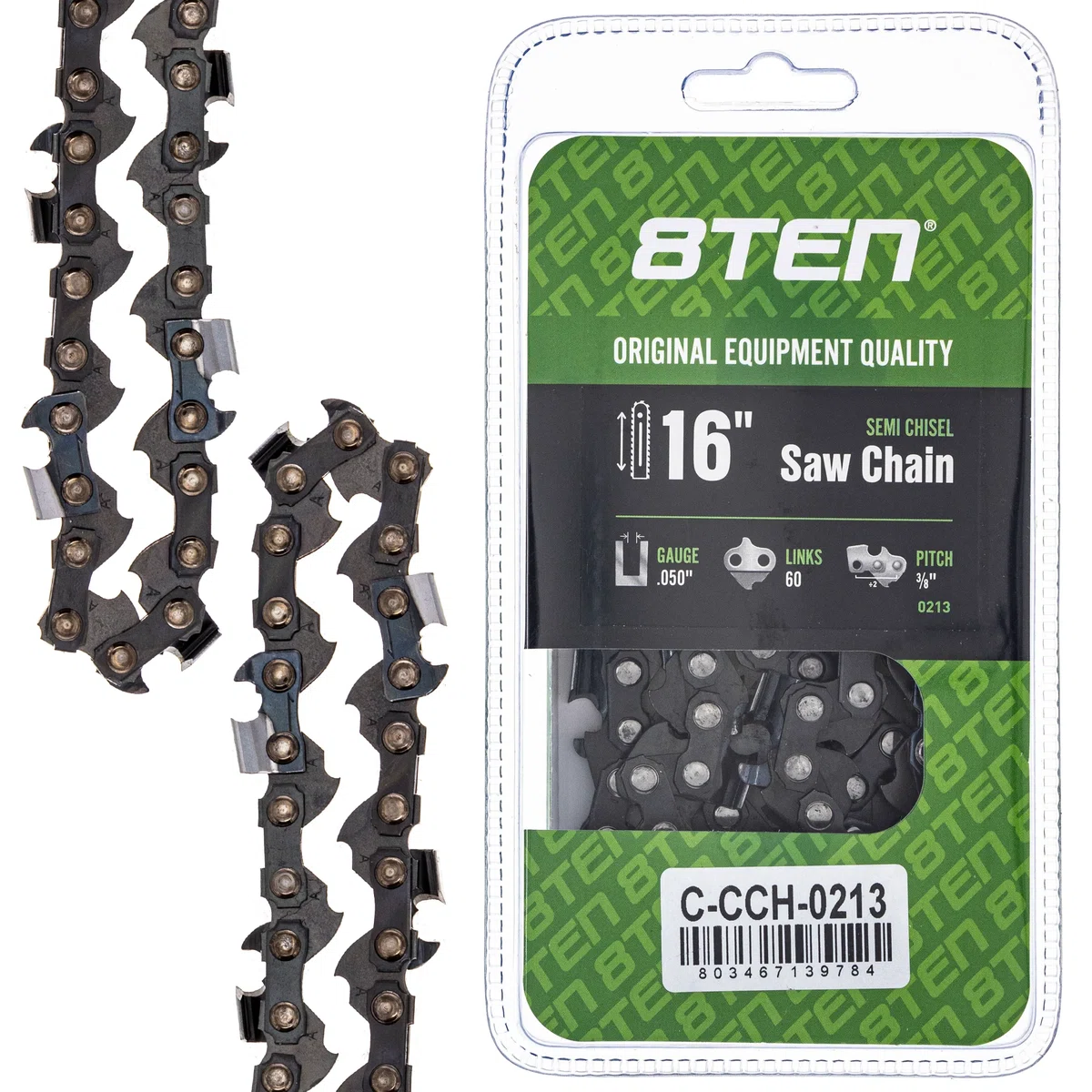 Chainsaw Chain 16 Inch .050 3/8 60DL For Stihl Husqvarna Echo 501842660 72LPX060G 585550060