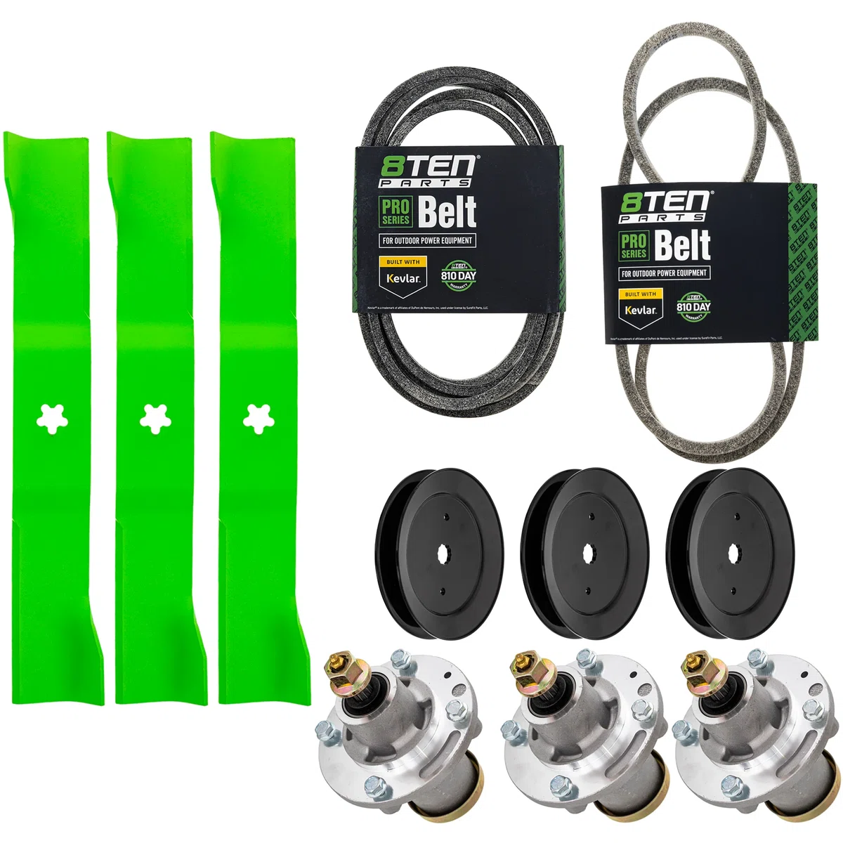 Blade Spindle Belt Kit for Husqvarna LGT54DXL 54-Inch 582062502 539112170