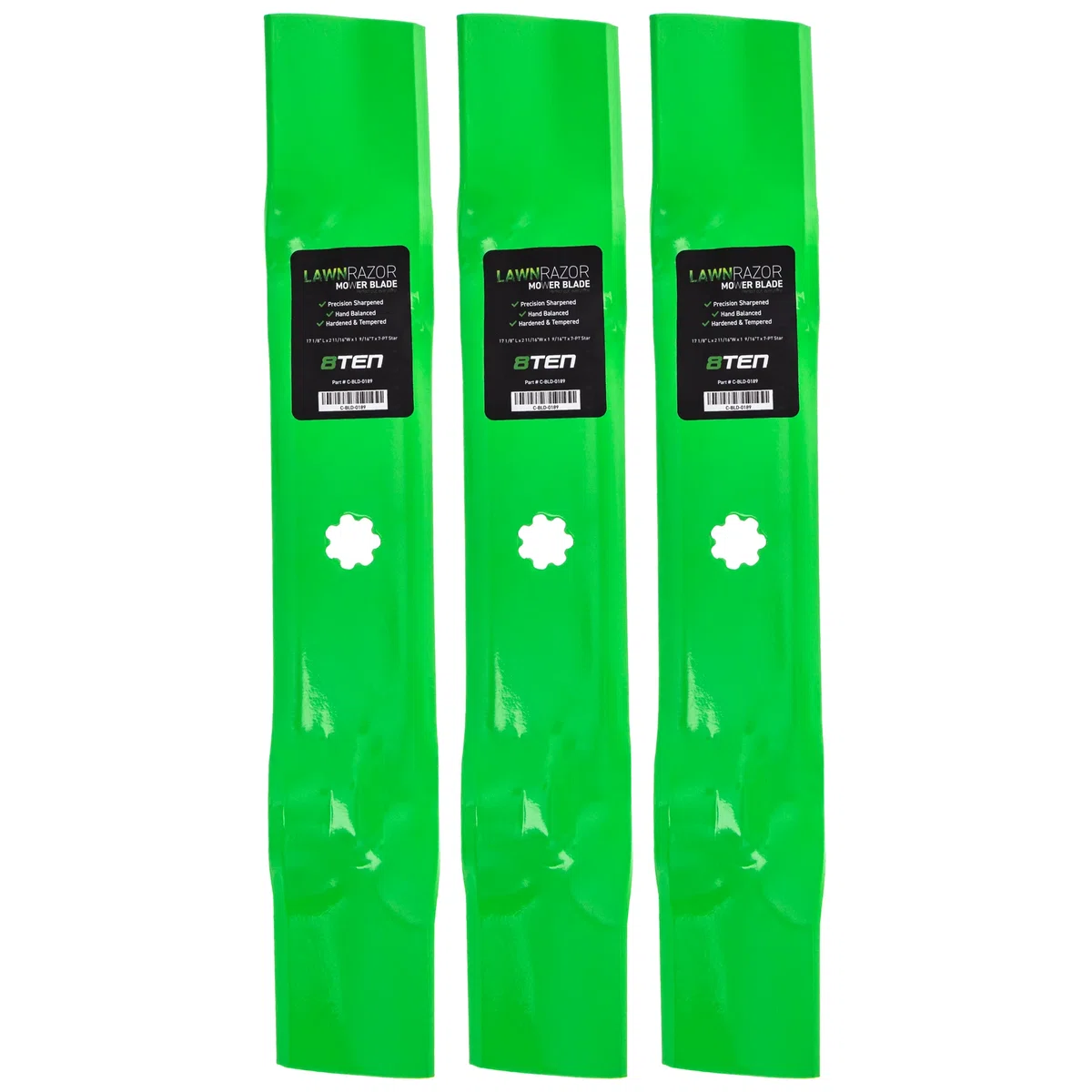 LawnRAZOR Blade Set 810-CBL2301D For John Deere GY20852 GX21784 AM141035 AM137757 | 3-PACK