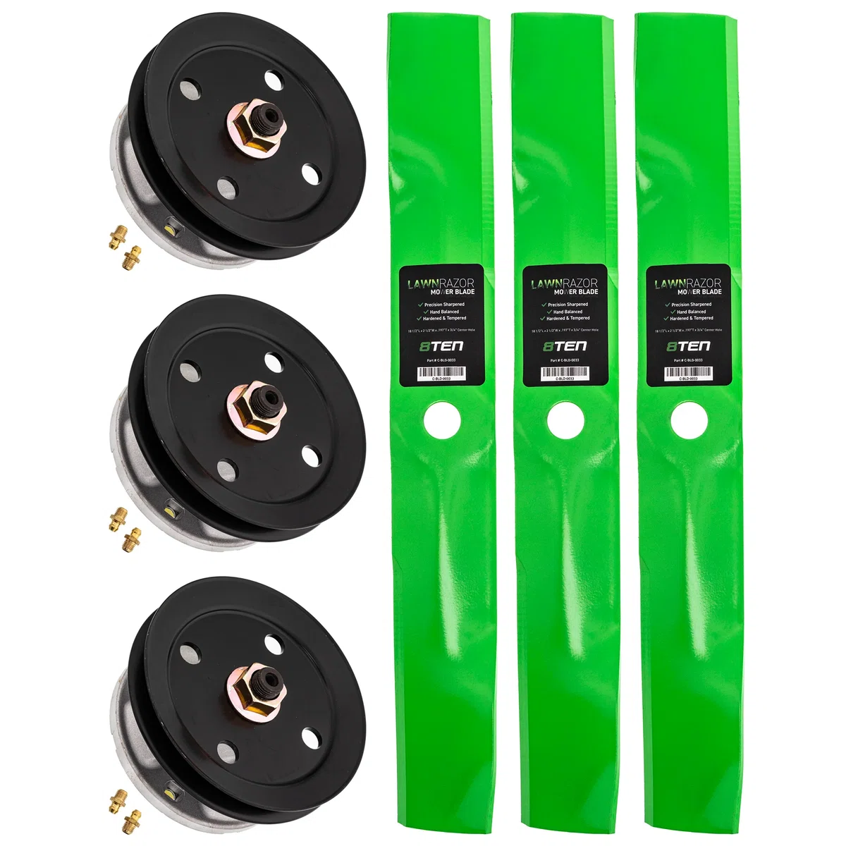 Deck Spindle & Mower Blade Kit For John Deere Sabre Scotts